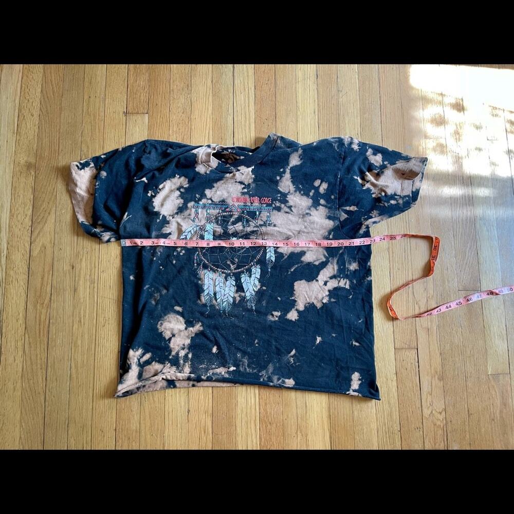 90s Vintage Single Stitched Bleach Dyed T shirt - Picture 6 of 9